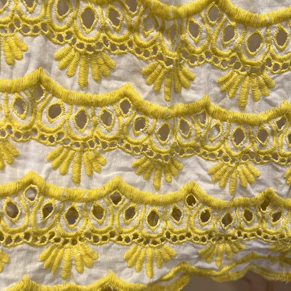 Macys INC top with eyelet trim and removable white tank underneath - Picture 3 of 6